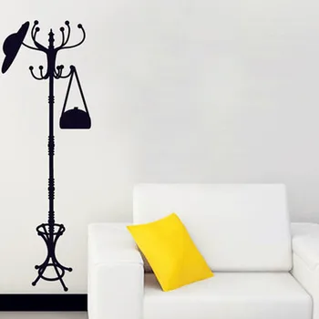 

DIY Creative 3D Wall Art Clothes Hanger Vinyl Wall Stickers Modern Home Decals Bed Room Living Room Decoration Wallpaper