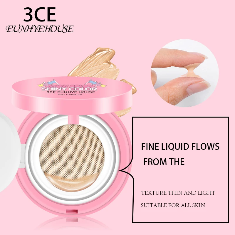 

3CE Eunhye House Air Cushion Cream Lasting Face Makeup Hydrating Concealer Moisturizer Air Foundation Creams Oil-control