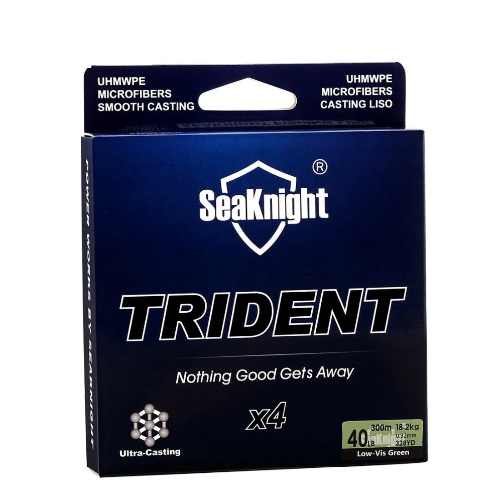 Новая плетеная рыболовная леска TRIDENT 300 м/328YDS 4 нити из ПЭ для ловли карпа морской