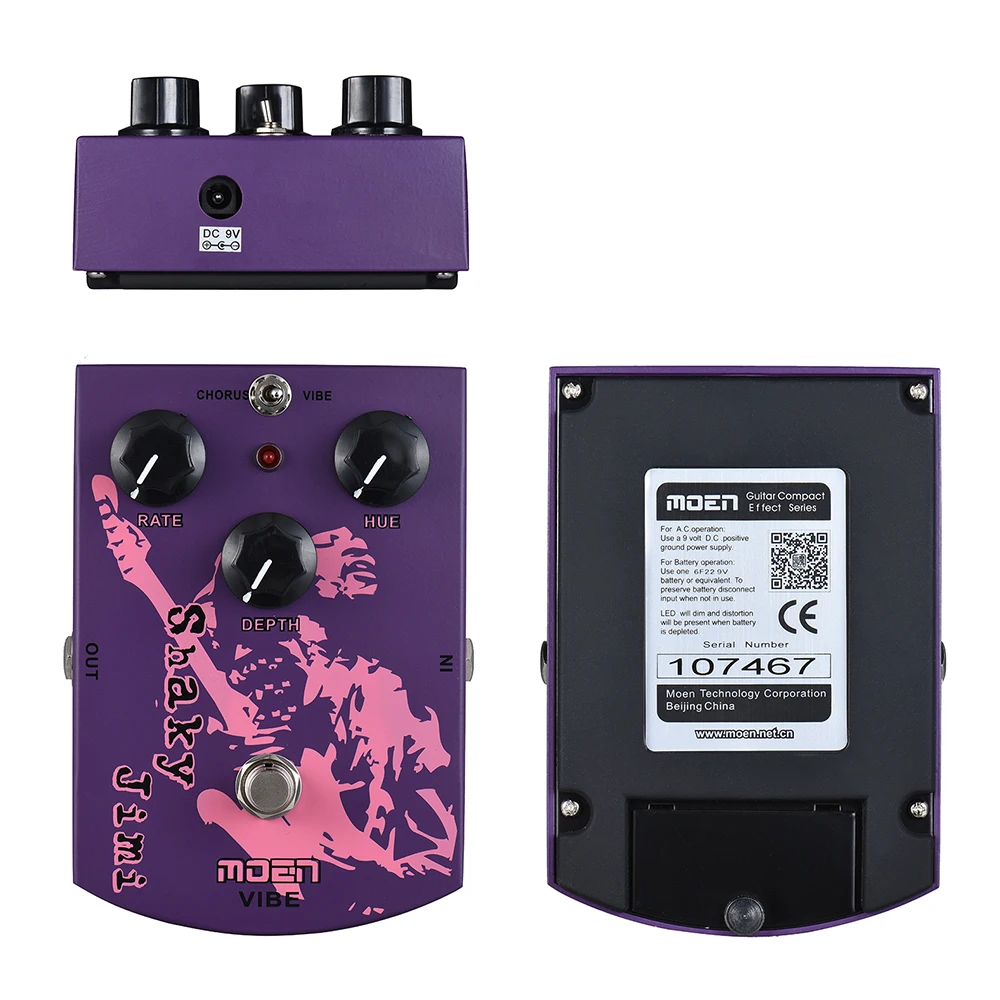 MOEN MO VB Shaky Jimi Vibrato хор гитары педаль эффекта настоящий обход алюминиевый сплав