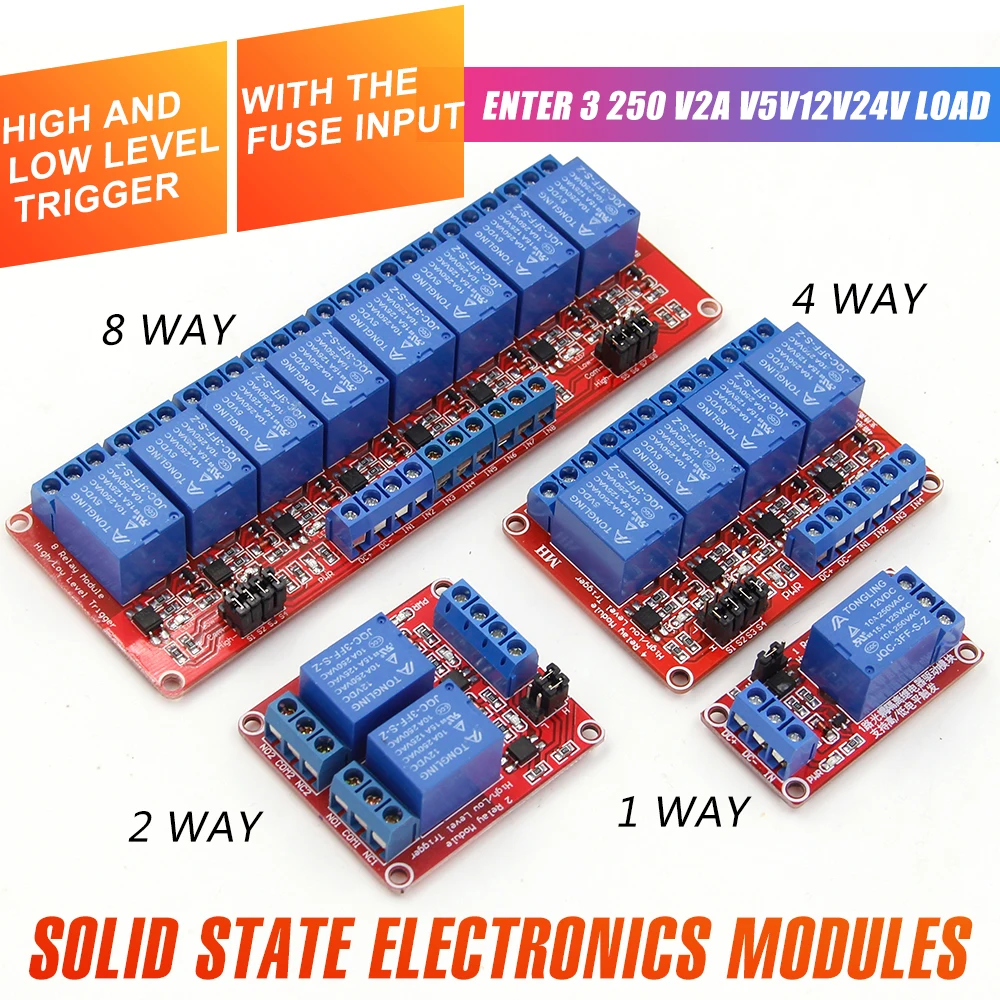 WAVGAT 1 2 4 8 канальный 5 в 12 В релейный модуль щит с опора для оптопары высокий и низкий уровень триггера для Arduino