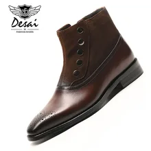 New Arrival Luxury Brand Man Genuine Leather Boots Business Formal Fashion Shoes Men's Cowboy Western High Chelsea Ankle Boots цена New Arrival Luxury Brand Man Genuine Leather Boots Business Formal Fashion Shoes Men's Cowboy Western High Chelsea Ankle Boots цены онлайн