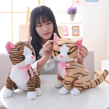 

20-45cm Cute at Home Plush Cat Toy Stuffed Soft Happy Cat Animal Doll Pillow Wedding Birthday Gift for Girls Kids