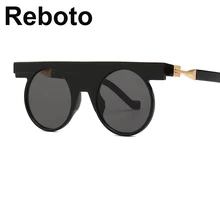 Круглые дизайнерские брендовые Роскошные wo мужские солнцезащитные очки ретро круглые очки стимпанк мужские солнцезащитные очки UV400 Модные Роскошные Оттенки для мужчин