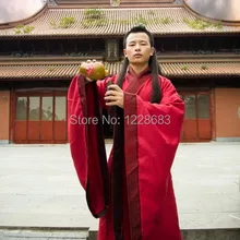 Мужской Hanfu костюм одежда косплей Isconvoluting Мужские рукава китайский черный сценический костюм