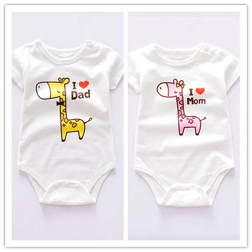 

2019 new Baby Bodysuits Short Sleeve boy's sets Overall cotton infant Baby girls Jumpsuit Newborn Clothes 2pc/lot mix design