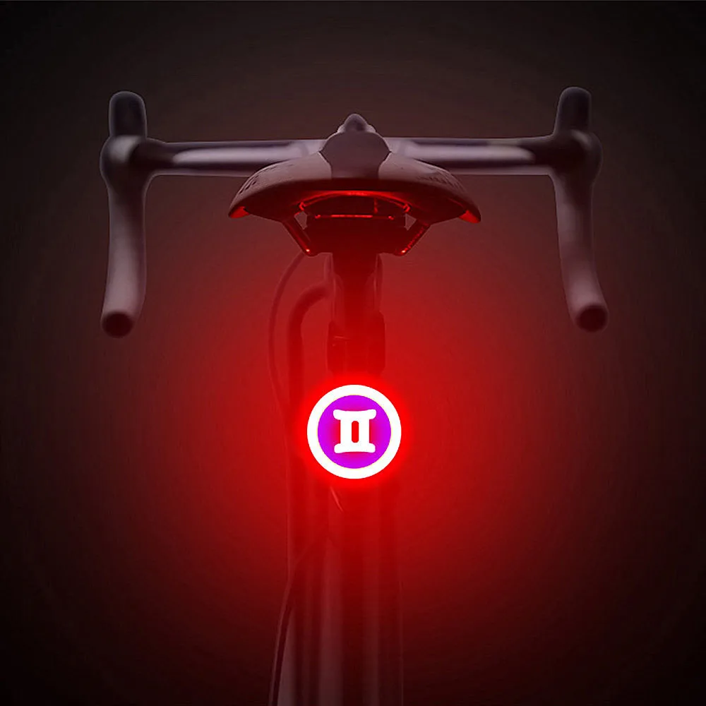 

6 Lighting Modes Constellation Bicycle Light USB Charge Led Bike Light Flash Tail Rear Bicycle Lights for Mountain Bike Seatpost