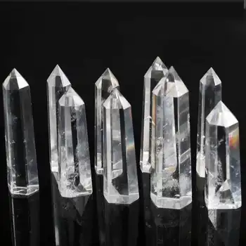 

9 pcs nice gift 100% Natural clear quartz crystal generator skeletal crystal tower point healing as gemstone collection