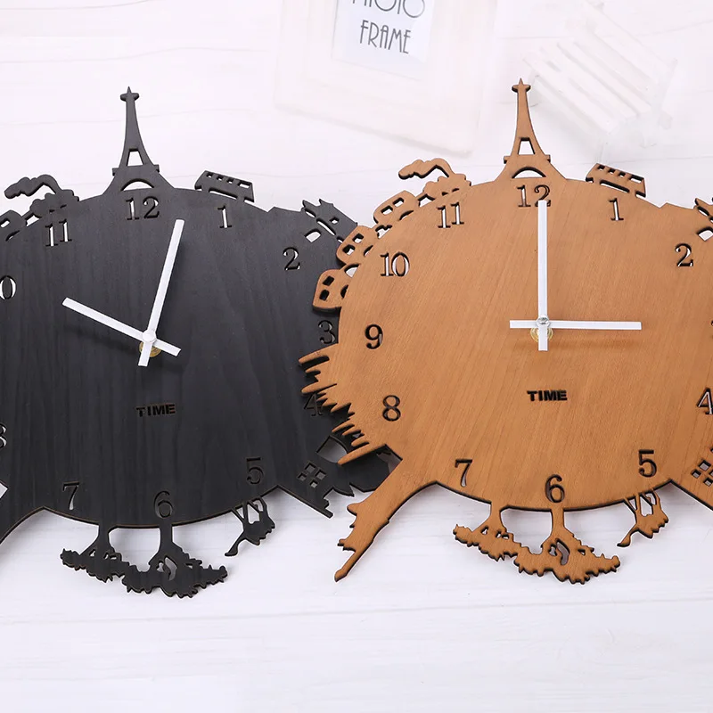 Creative World Tour Cheap Wall Clock Living Room Modern European