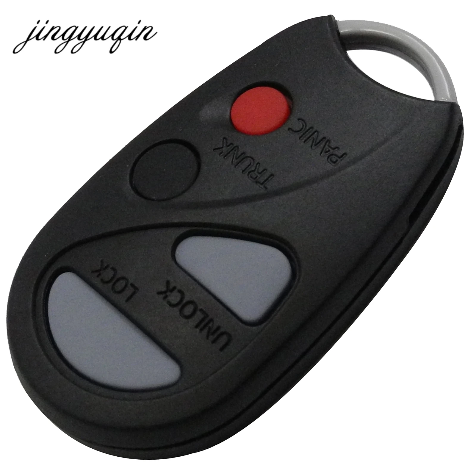 Jingyuqin 10 шт./лот Заготовка ключа замка зажигания автомобиля оболочки Стайлинг чехол для Nissan Sunny дистанционного оболочки 3+ 1 кнопки 4 кнопки