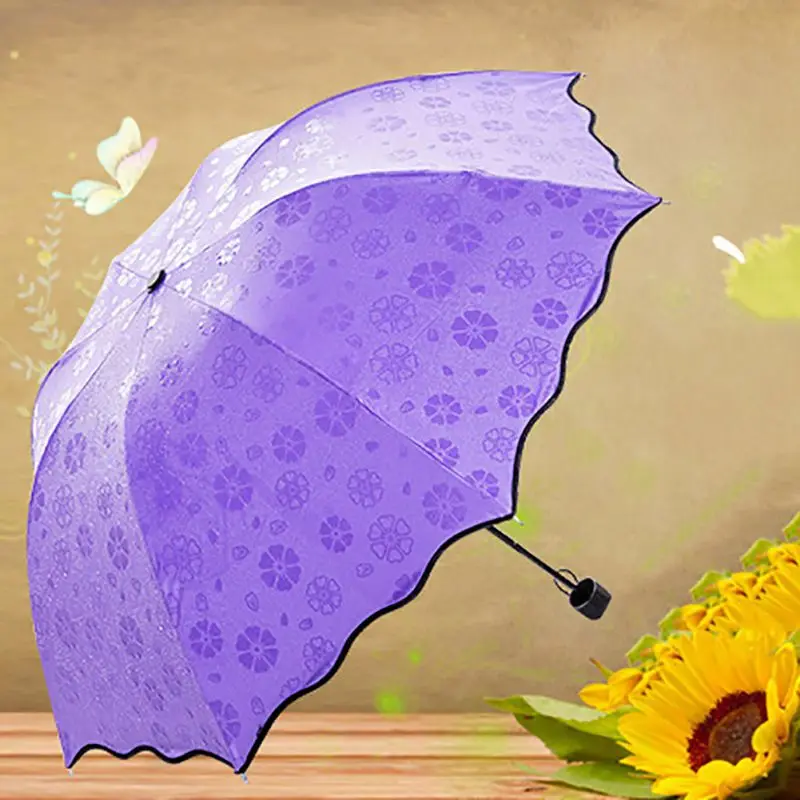 Женский Зонт от дождя, складной женский зонт с ручкой, удобный брендовый зонт для девочки, зонты принцессы