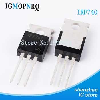

10PCS/LOT IRF740 IRF740PBF MOSFET N-Chan 400V 10 Amp TO-220 Triode Transistor new