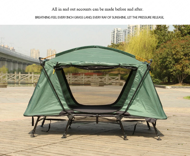 L46 двухслойные повышенные палатки складной водонепроницаемый тент кроватка для 1-2 человек на открытом воздухе спальная платформа для пеших прогулок рыбалки кемпинга