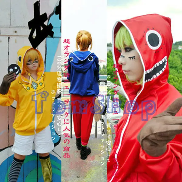 Kopen Anime Vocaloid Miku Matryoshka Len Rin Gumi Cosplay Kostuum Jasje Unisex Hooded Rits Jas Sweatshirt Gratis Verzending