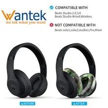 Wantek Cushions Upgraded Replacement Ear Pads Compatible with Beats Studio 2 and Studio 3/Wired B0500/Wireless B0501 Headphones Wantek Cushions Upgraded Replacement Ear Pads Compatible with Beats Studio 2 and Studio 3/Wired B0500/Wireless B0501 Headphones