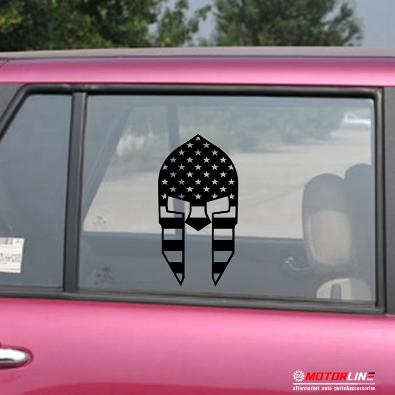 

Molon Labe Spartan US Flag Decal Sticker Car Vinyl Sparta no bkgrd pick size