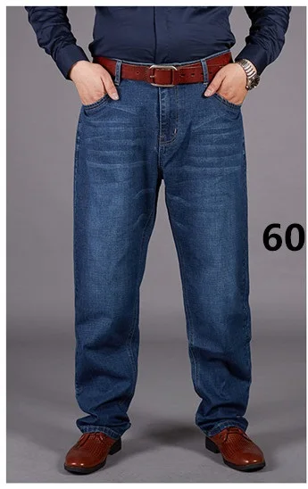 Зимние джинсы больших размеров, мужские брюки 6XL 7XL 8XL 9XL 10XL, повседневные длинные штаны больших размеров 44, 46, 48, 50, 52, эластичные осенние классические новые