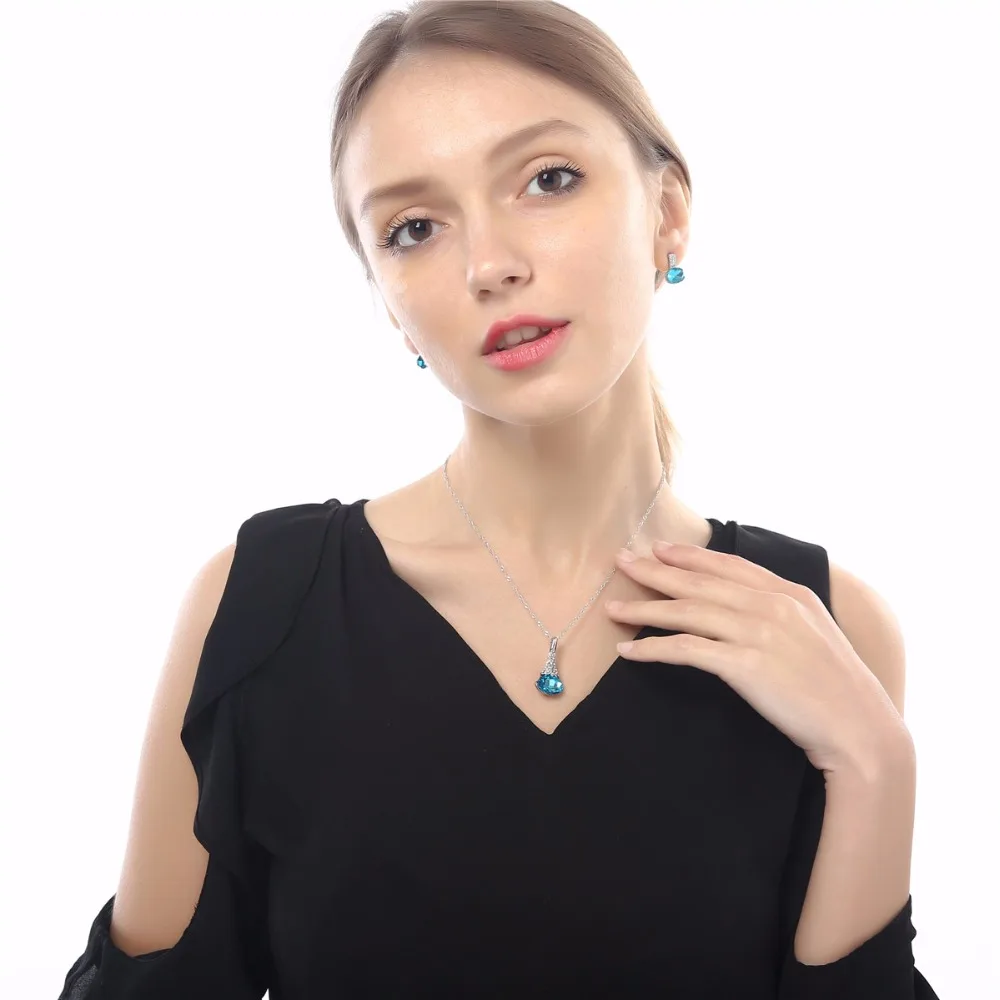 Женский комплект из колье и серёг с овальной подвеской|necklace earrings jewelry set|brand setsfashion