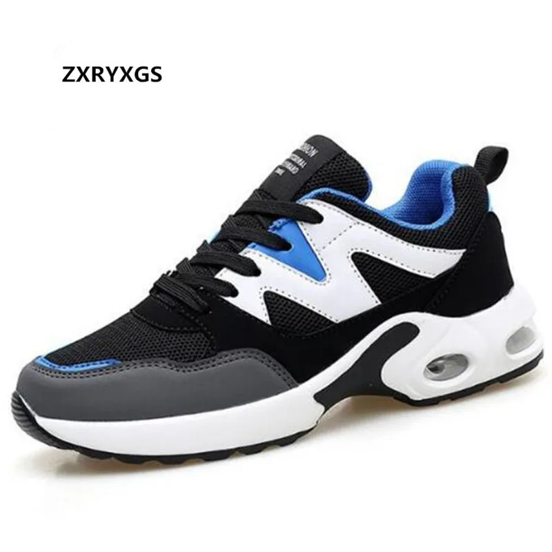 

ZXRYXGS Brand Shoes Woman Air Cushion Shoes Casual Shoes 2018 hot selling Spell Colors Wild Lace Women Sneakers Shoes Size 33-41