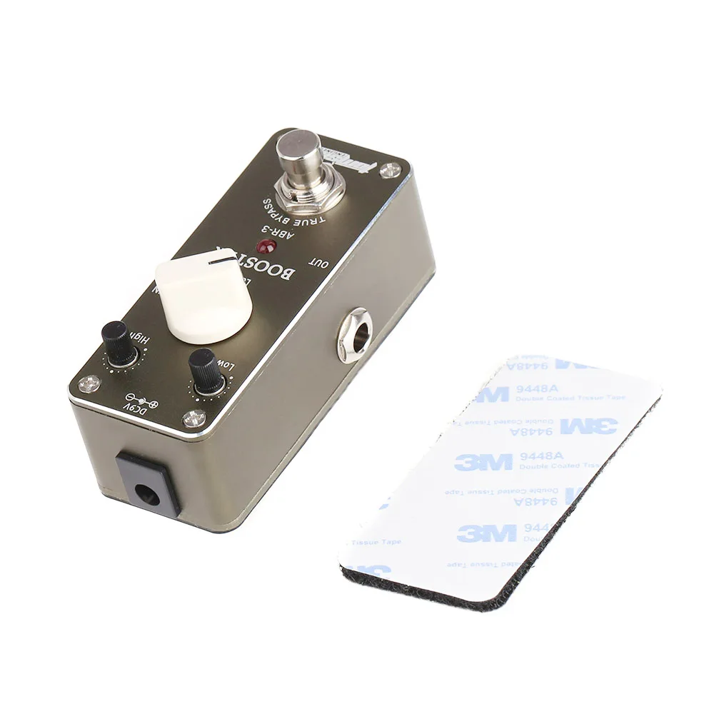 AROMA ABR-3 Guitar Pedal Mini Booster Electric Guitarra Effect Pedals with Fastener Tape Aluminum Alloy Housing True Bypass AROMA ABR-3 Guitar Pedal Mini Booster Electric Guitarra Effect Pedals with Fastener Tape Aluminum Alloy Housing True Bypass