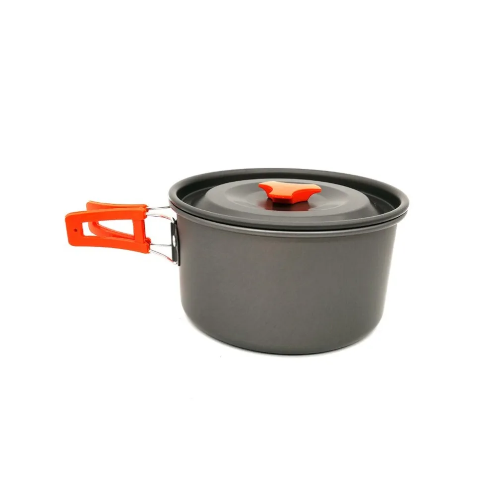 Cookware que acampa al aire libre juego de utensilios de Camping doble cubierta de vidrio cocina vajilla conjunto vajilla viajes senderismo picnic set