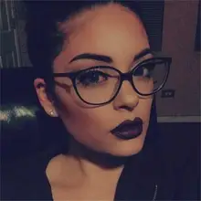 Оправа для очков, маленькие кошачьи глаза, оправа для очков, прозрачные линзы для женщин, Брендовые очки для близорукости, Nerd, черные, красные солнцезащитные очки, оправа