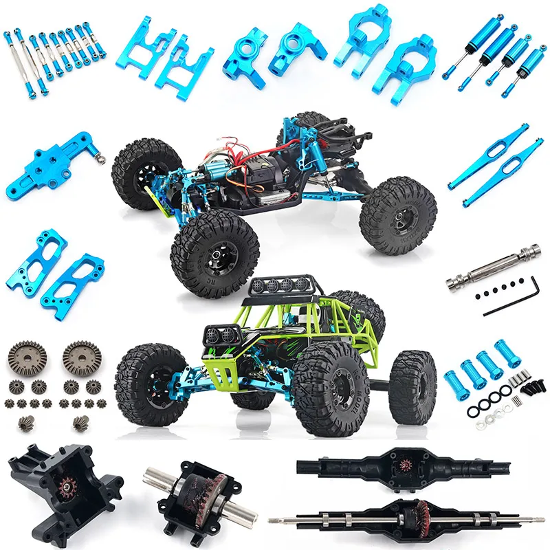 Wltoys 12428 12423 RC автомобиль все обновления металлических деталей RC грузовик спереди и сзади дифференциал 12428-0011/0012/0013/0014 12428 запчасти