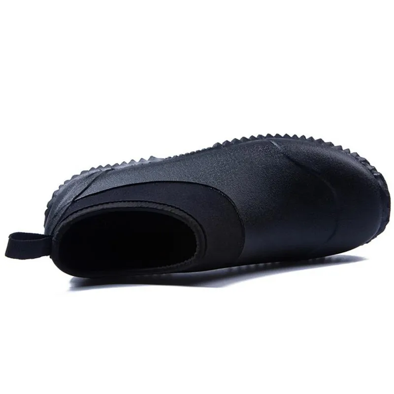 Chaussures La Automne Noir Plus Imperméables Rond Peu Profonde Hommes Rainboots TopDamet Couleur Sur Taille Black Bout Glissement Caoutchouc Mode Hiver Mâle CQdBosrthx
