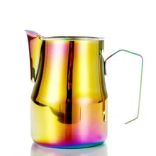 Colorful Stainless Steel Espresso Pitcher Latte Frothing Pitcher Milk Frothing Jug Coffee Latte Milk Frothing Jug Pitcher dispense counter top pitcher rinser for steaming pitcherssteaming pitcher rinser pitcher glass rinser mini sinkspray up faucet