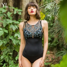 New sequins embroidered one-piece swimsuit sexy mesh thin swimsuit covered belly back swimsuit holiday beach women bikini suit New sequins embroidered one-piece swimsuit sexy mesh thin swimsuit covered belly back swimsuit holiday beach women bikini suit