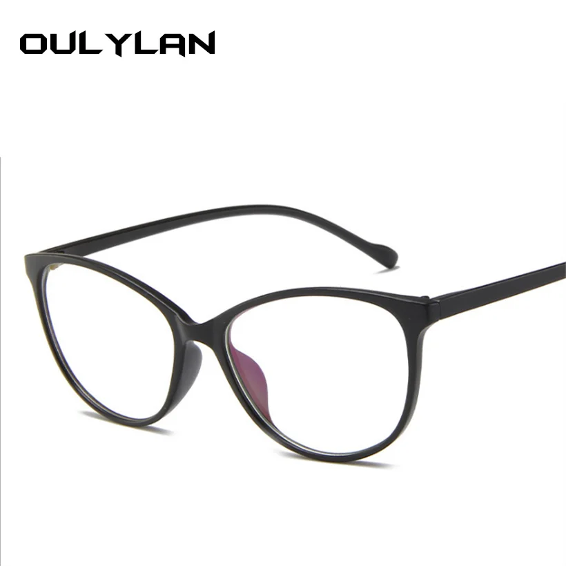 Oulylan, модные женские очки кошачий глаз, оправа для мужчин, оптическая оправа для очков, винтажные компьютерные очки, прозрачные очки