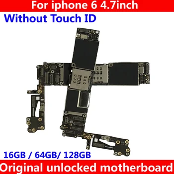 

Clean iCloud motherboard without touch ID for iphone 6 16GB 64GB 128GB unlocked iCloud mainboard with IOS system good tested