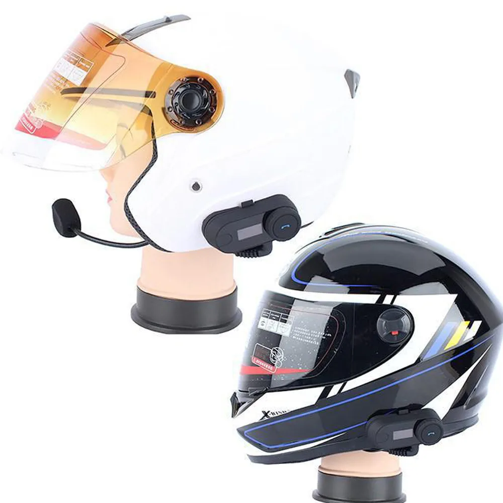 

kongyide Helmets ABS motorcycle helmet motocross Protective Gears 1000m Bluetooth Inter phone FMRadio Intercom Headset 19May1