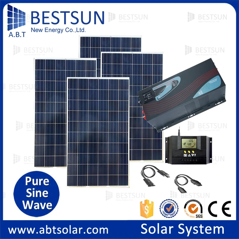 5000 Вт солнечной энергии Панель PV Системы S для коммерческих 5kw плагин DIY Панели