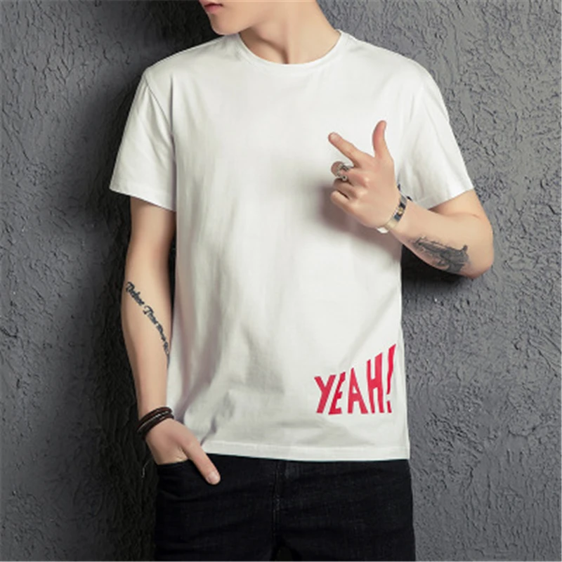 10pcs/lot 2018 New Summer Explosive Men's T-shirt Cotton Casual Short Sleeve O-Neck t-shirt Men Clothing 3XL Tops Tees