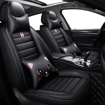

Leather Car seat covers protector mat auto seat cover for Renault laguna latitude logan megane sandero senia 2 3 talisman modus