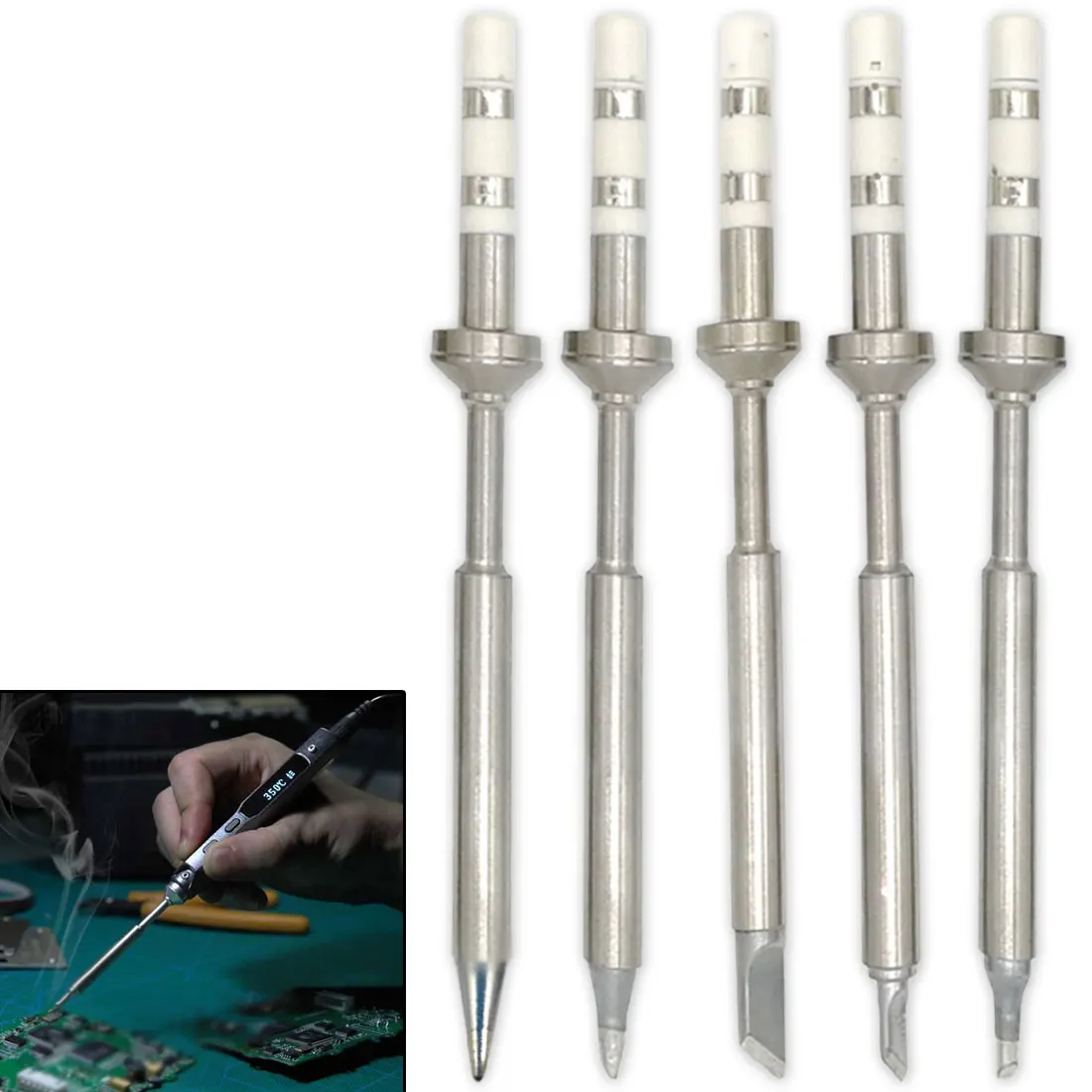 

Welding Equipment TS100 Soldering Iron tips Lead Free Replacement Various models of Tip Electric Soldering Iron Tip