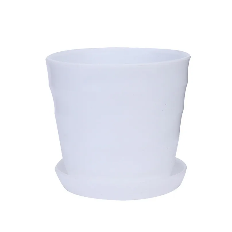 Colourful Flower Pots extra large Plastic Pot Succulent Plant Flowerpot Home Office Decor Flower Pots Planters wholesale #4M13 (11)