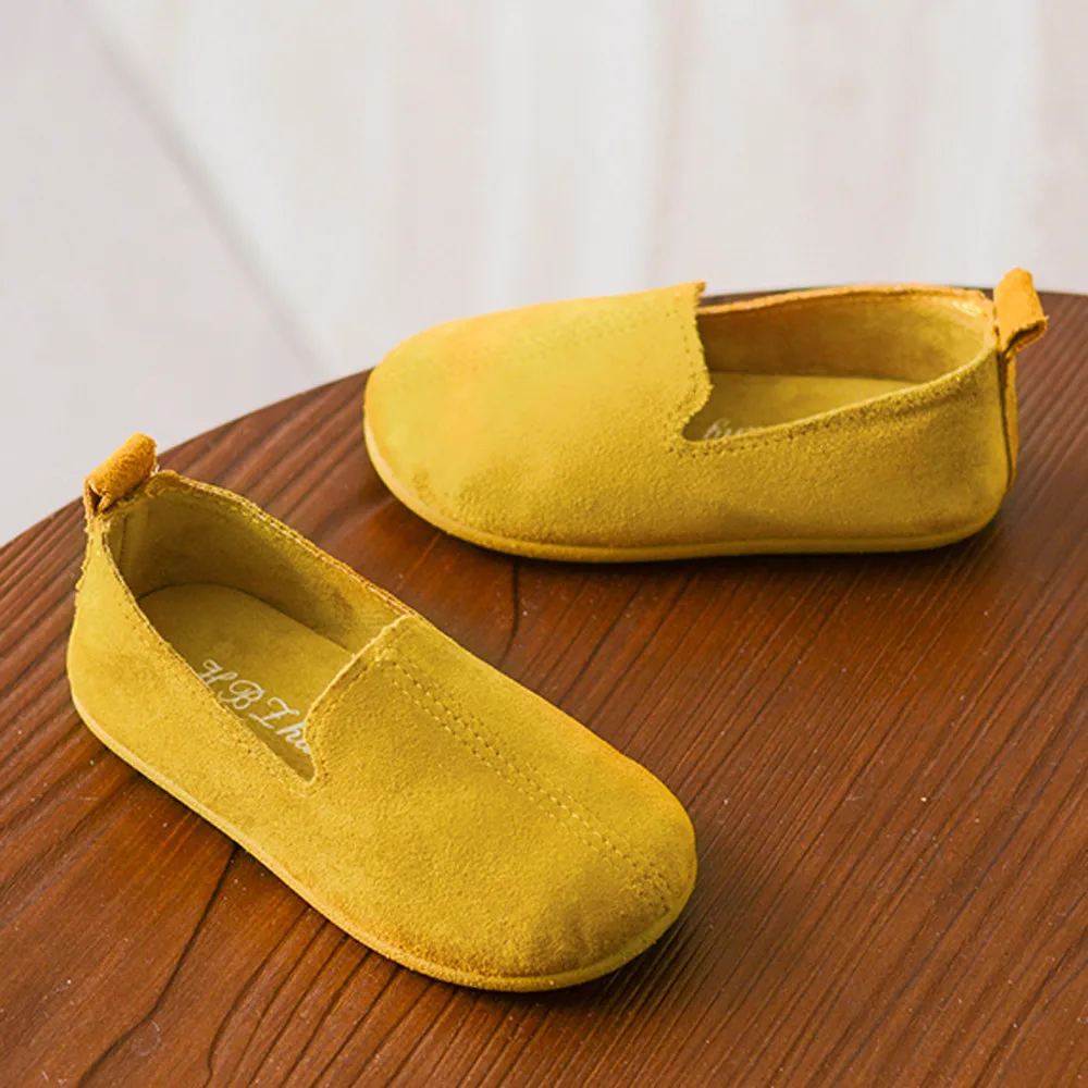 2019 summer new Baby Fashion Child Girls Solid Color Casual Single Leather Pricness Shoes (8)