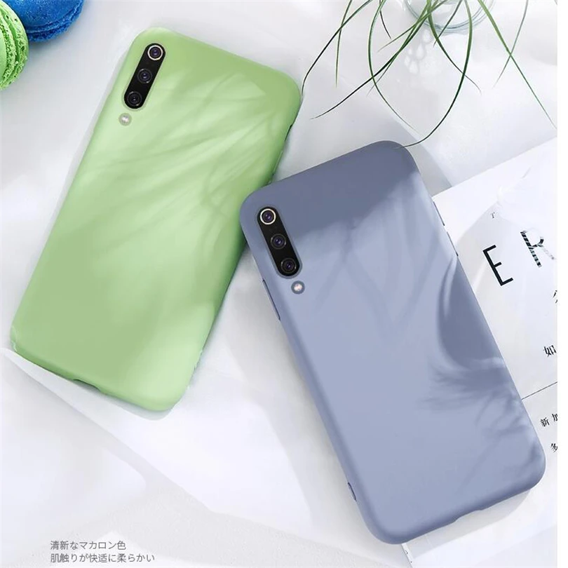 Lightweight Case For Xiaomi Mi 9SE 8SE A1 A2 9 8 Liquid Soft Silicone TPU Shockproof Cover Lite Mix 2 3 2S |