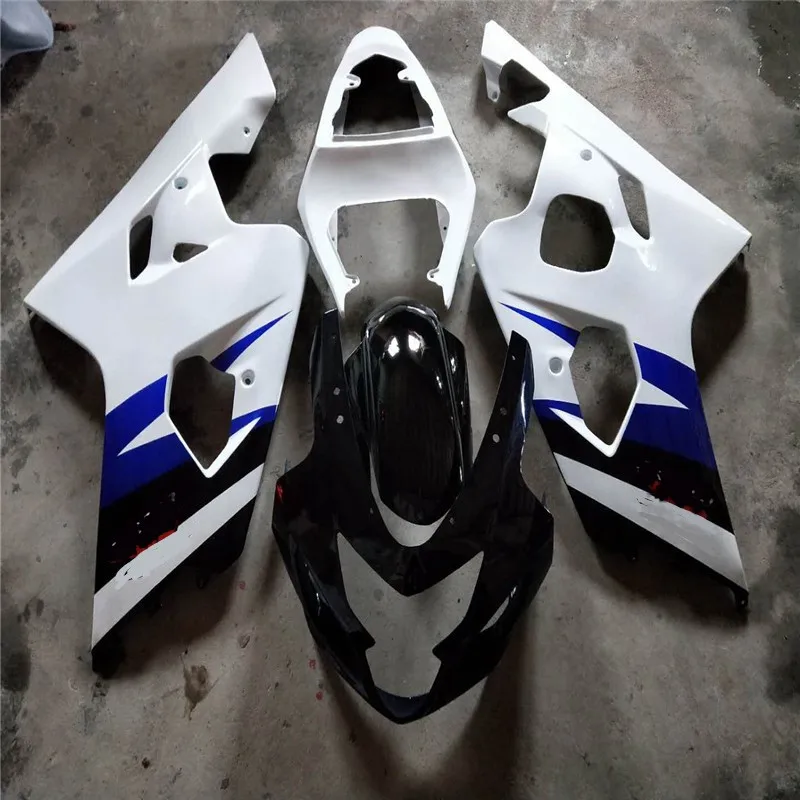 

Комплект обтекателей для Мотоцикла SUZUKI GSXR 600 750 K4 04 05, детали GSXR600 GSXR750 2004 2005 k4 ABS, белый/черный комплект обтекателей