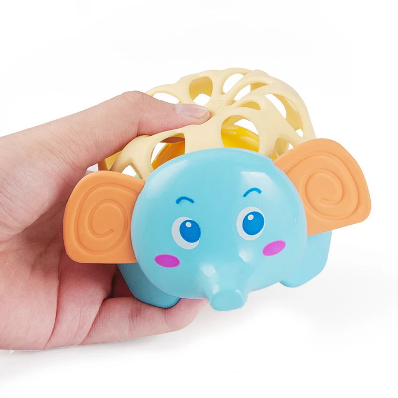 

Baby Rattles Toy Animals Hand Jingle Shaking Bell Lion Elephant Teether Music Handbell for Kids Educational Mobiles Toys