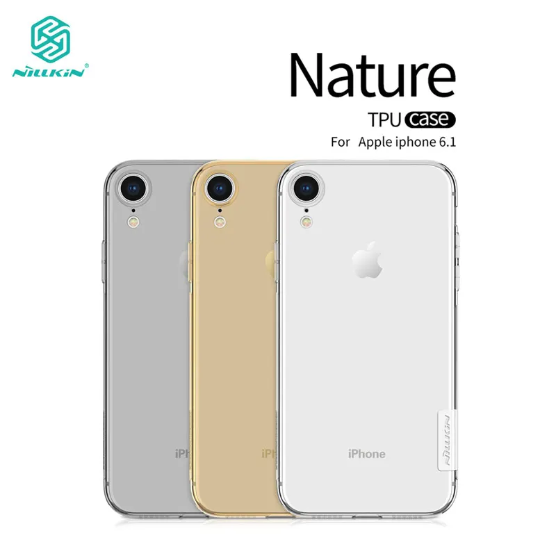 

Soft Case for iPhone XR 6.1'' Nillkin Nature Transparent Clear Soft Silicon TPU Cover sFor iPhone XR Case