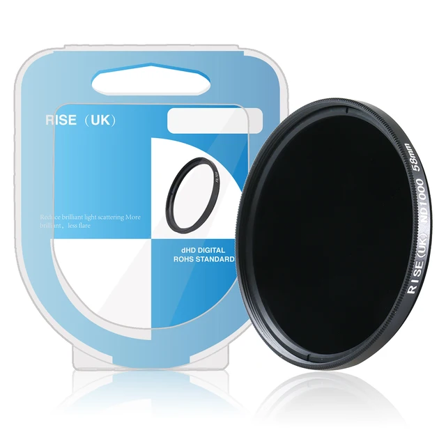 Special Price freeshipping RISE(UK) 58mm slim Neutral density ND ND1000 filter for digital camera lens DV Special Price freeshipping RISE(UK) 58mm slim Neutral density ND ND1000 filter for digital camera lens DV