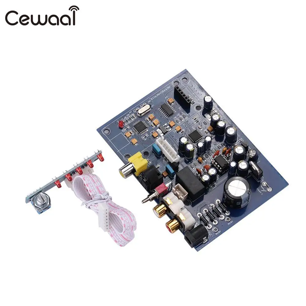 

Cewaal DUrable Quad Input DAC Decode Board AK4490+AK4118 DC12V OSR Doubler Conditioning Chip Decoding Deck Accessories