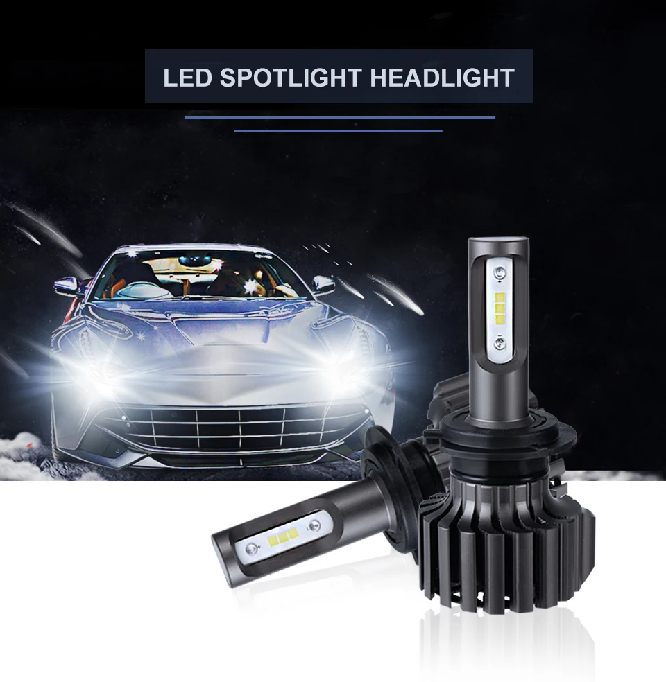 AceerSUN Canbus лампада H4 H7 светодиодный далеко фар автомобиля 12 V 12000LM 4300 K 6000 K 8000 K лампа H3 H1 9005 HB3 9006 HB4 H8 H11 светодиодный лампы