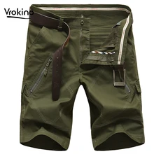 Новые летние шорты на полках мужские повседневные шорты прямые свободные хлопковые мужские шорты больших размеров без пояса 40 42