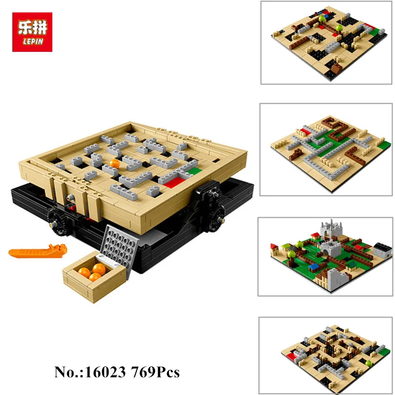 

PRESELL 16023 769Pcs IDEAS Series The Creative Marbles Maze Model Building Blocks set Bricks Toys For Childrens 21305