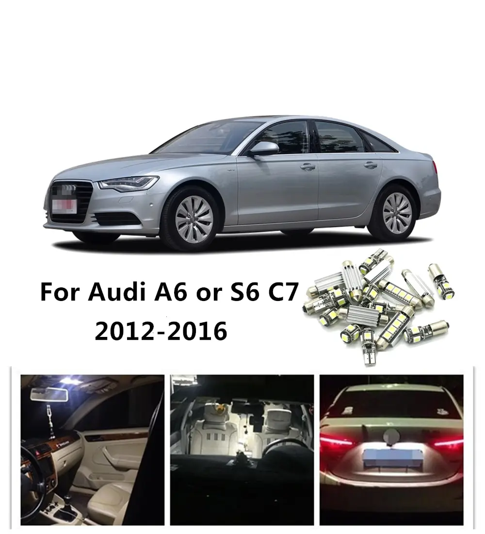 JGAUT 14 шт. белый красные синие для Audi A6 S6 C7 2012-2016 Шина CAN автомобиль светодиод