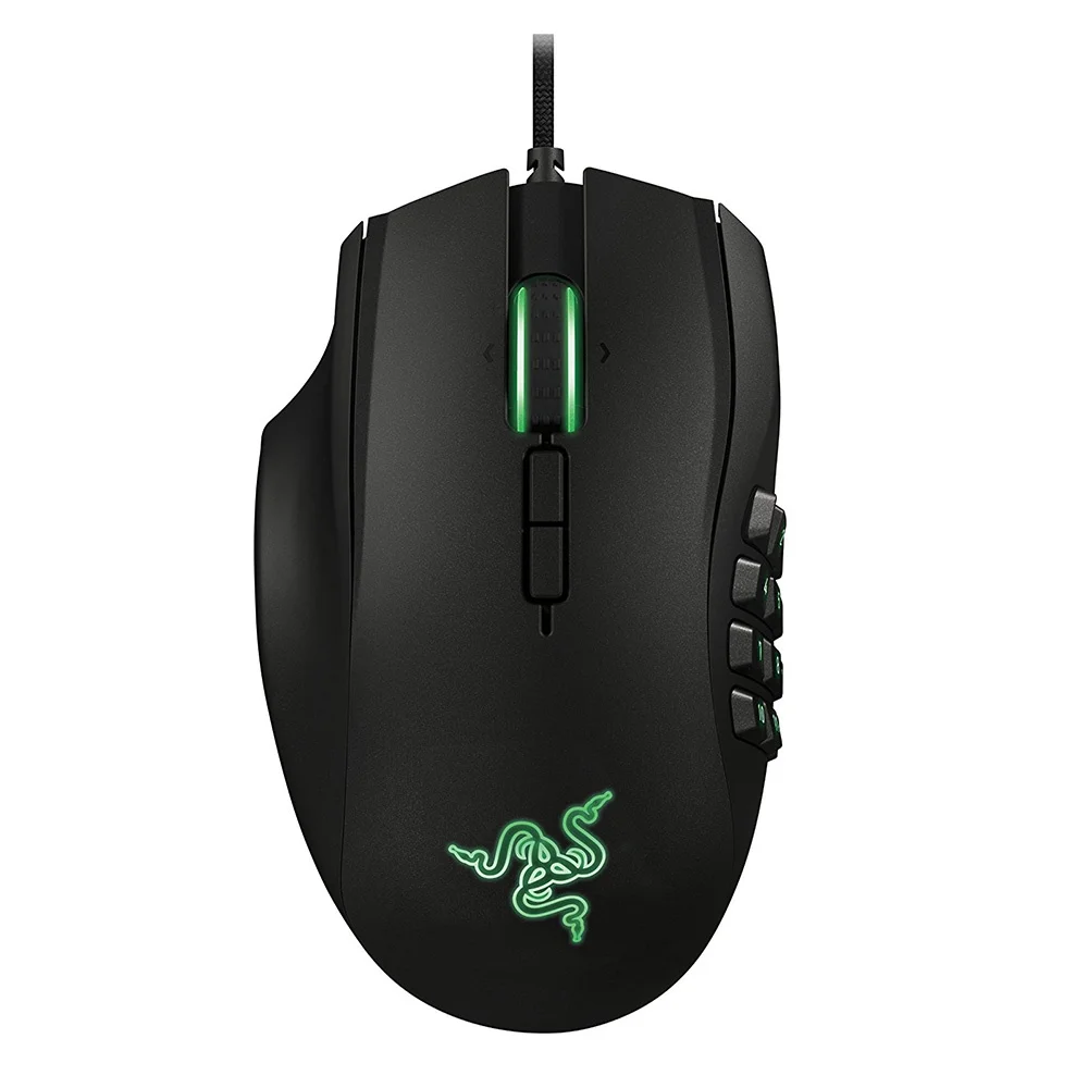 

Razer Naga 2014 Left-Handed Edition Expert MMO Wired Gaming Mouse 8200 DPI With 19 Optimized Programmable Buttons -Black